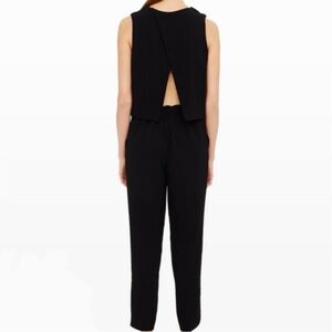 Chic black backless Club Monaco jumpsuit